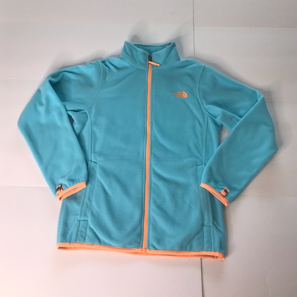 THE NORTH FACE blue & orange full zip fleece.